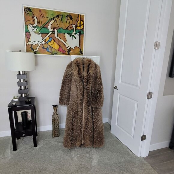 Scandinavian Fur Company Raccoon Fur Coat